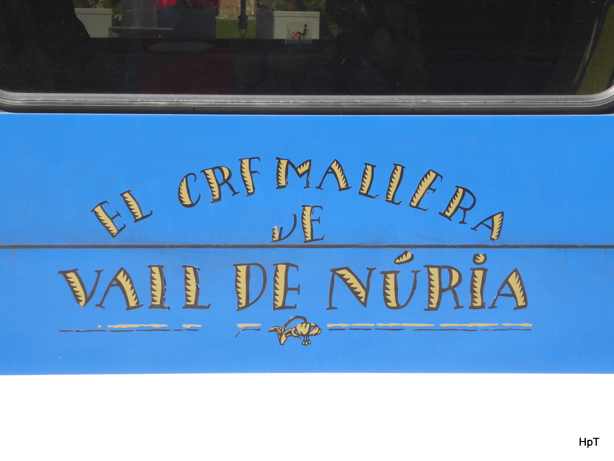 Vall de Nuria / Cremallera - Fahrzeuganschrift am 04.10.2016