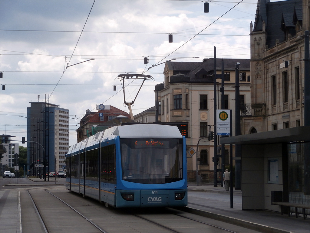 Variobahn 609 der CVAG in Chemnitz. (29.6.2014)