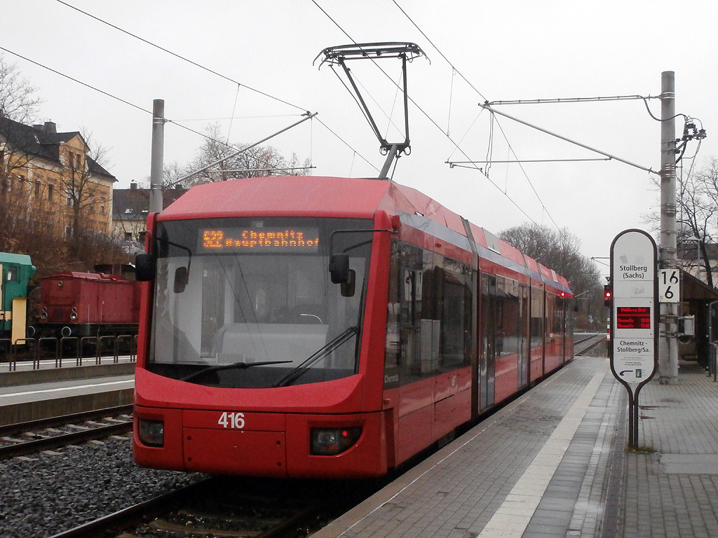 Variobahn in Stollberg. (8.11.2013)