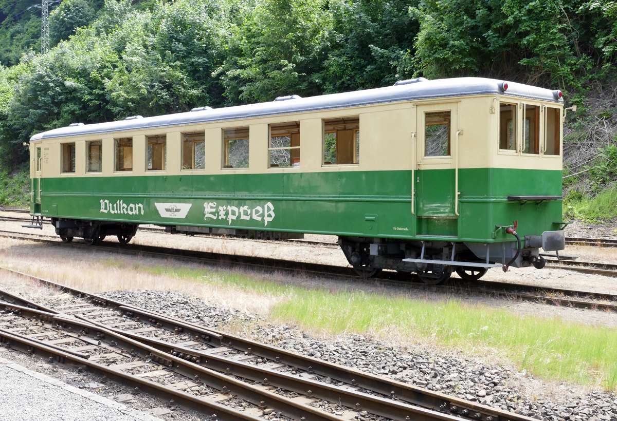 VB 50, Beiwagen nach Umbau von V 50 Triebwagen. B.E.G./Vulkanexpress in Brohl-Lützing - 21.05.2018
