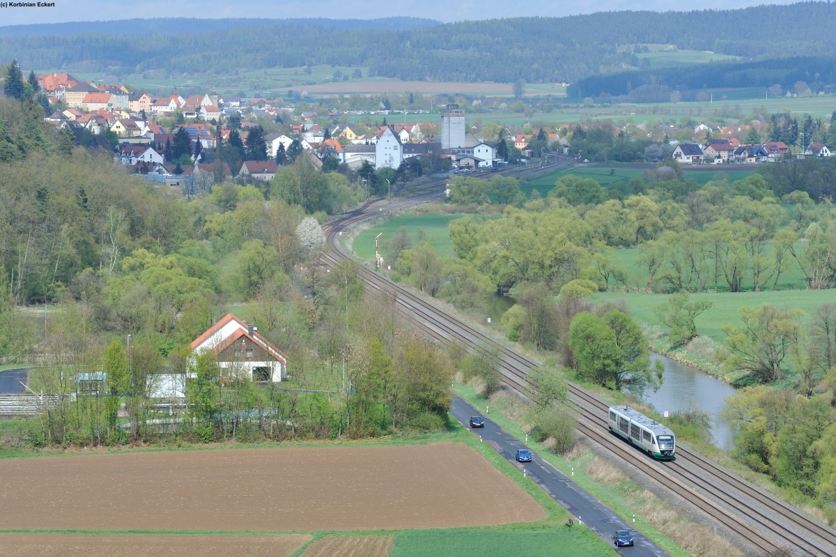 VBG 74259 von Marktredwitz nach Regensburg bei Nabburg, 14.04.2015