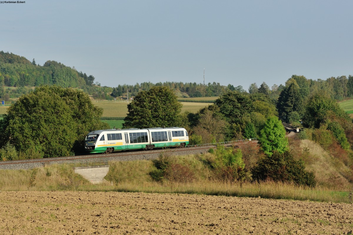 VBG 74264 von Regensburg nach Marktredwitz bei Pechbrunn, 18.09.2014