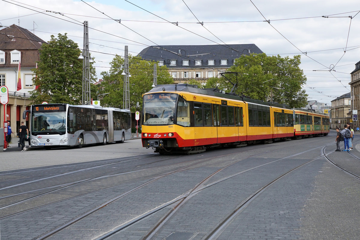 VBK - Verkehrsbetriebe Karlsruhe. S-Bahnimpressionen vom 13. September 2019.
Foto: Walter Ruetsch