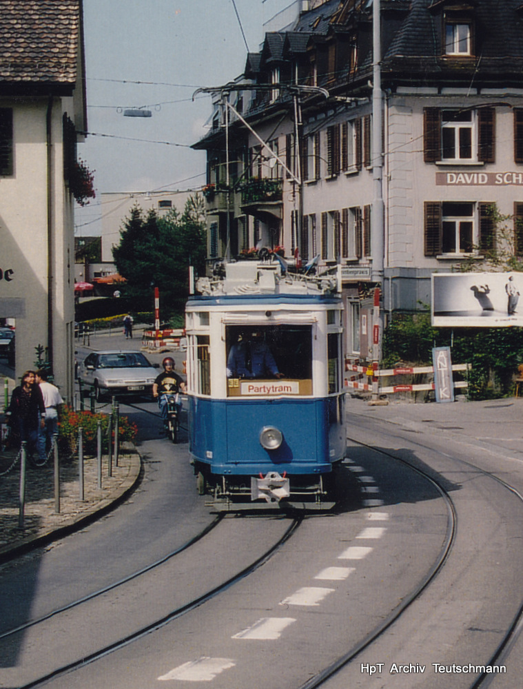VBZ - Be 4/4  1330 unterwegs auf Extrafahrt im September 1994.. Archiv Teutschmann