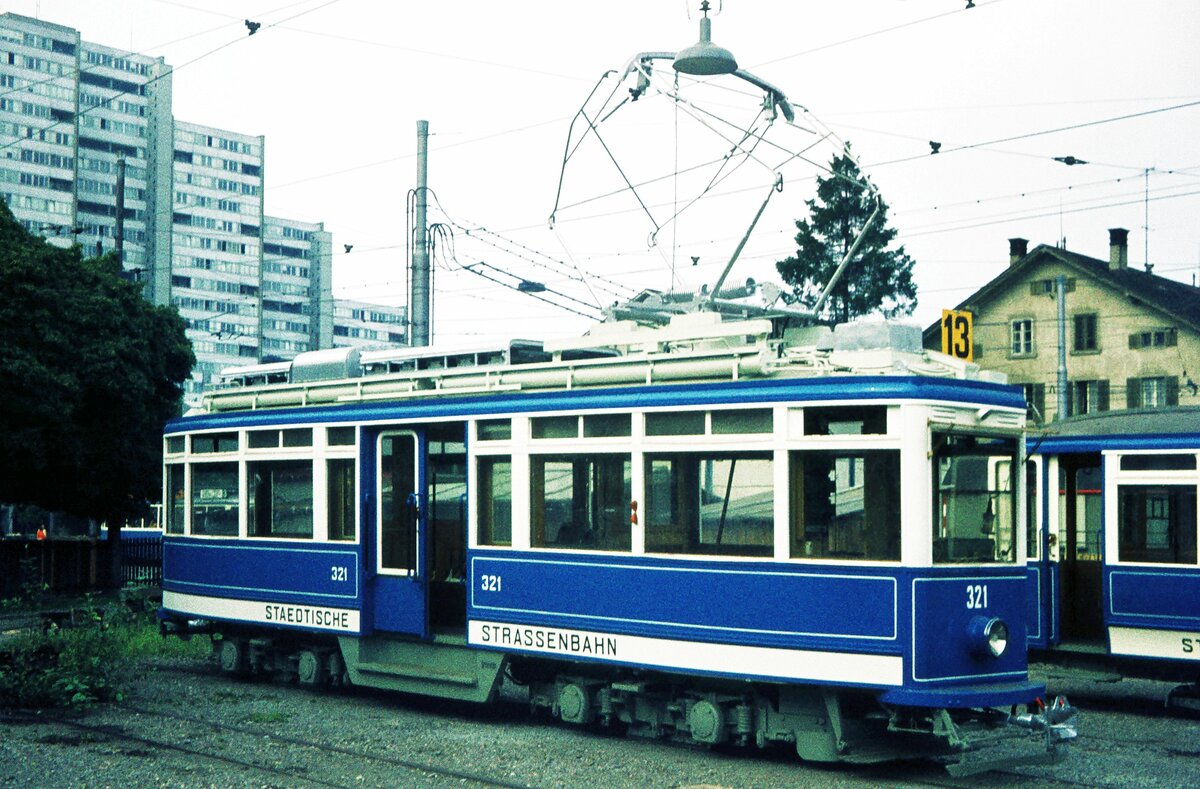 VBZ Zürich__Museumswagen Ce 4/4 Nr.321 ‘Elefant‘ Bj. 1930__14-09-1974