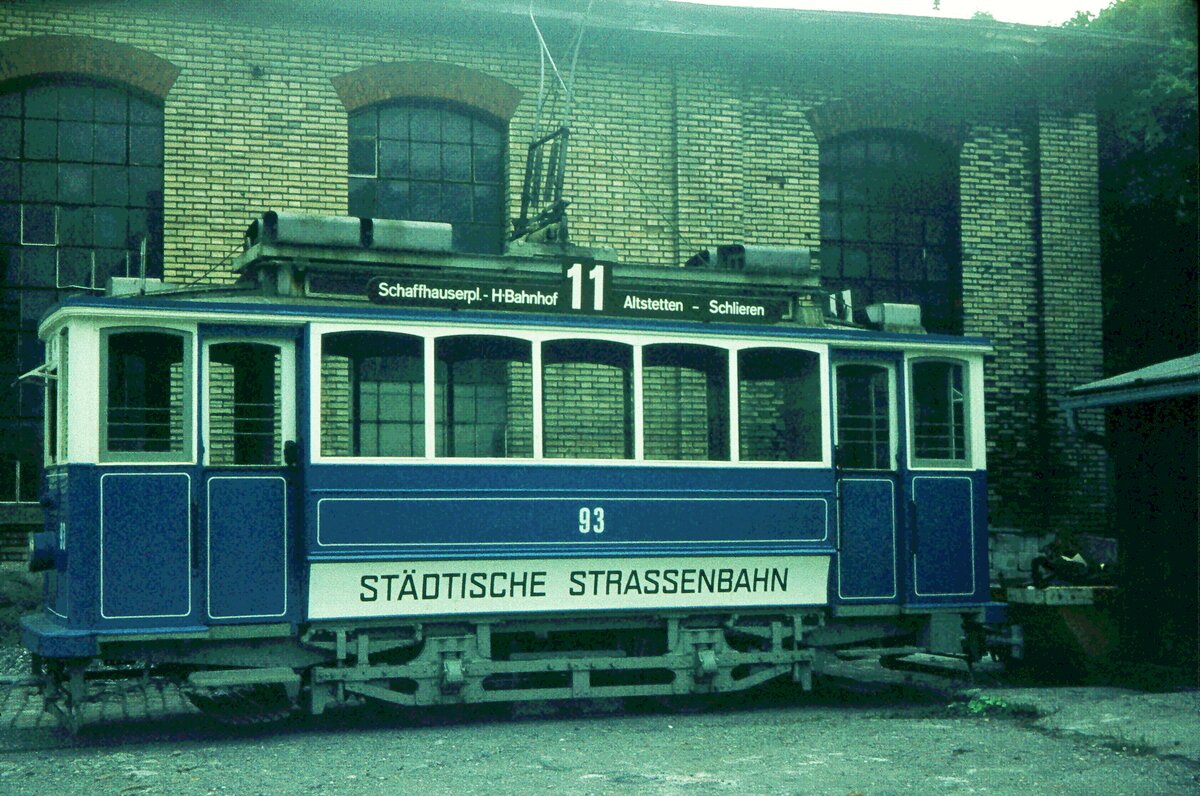 VBZ Zürich__Museumswagen Nr. 93__14-09-1974