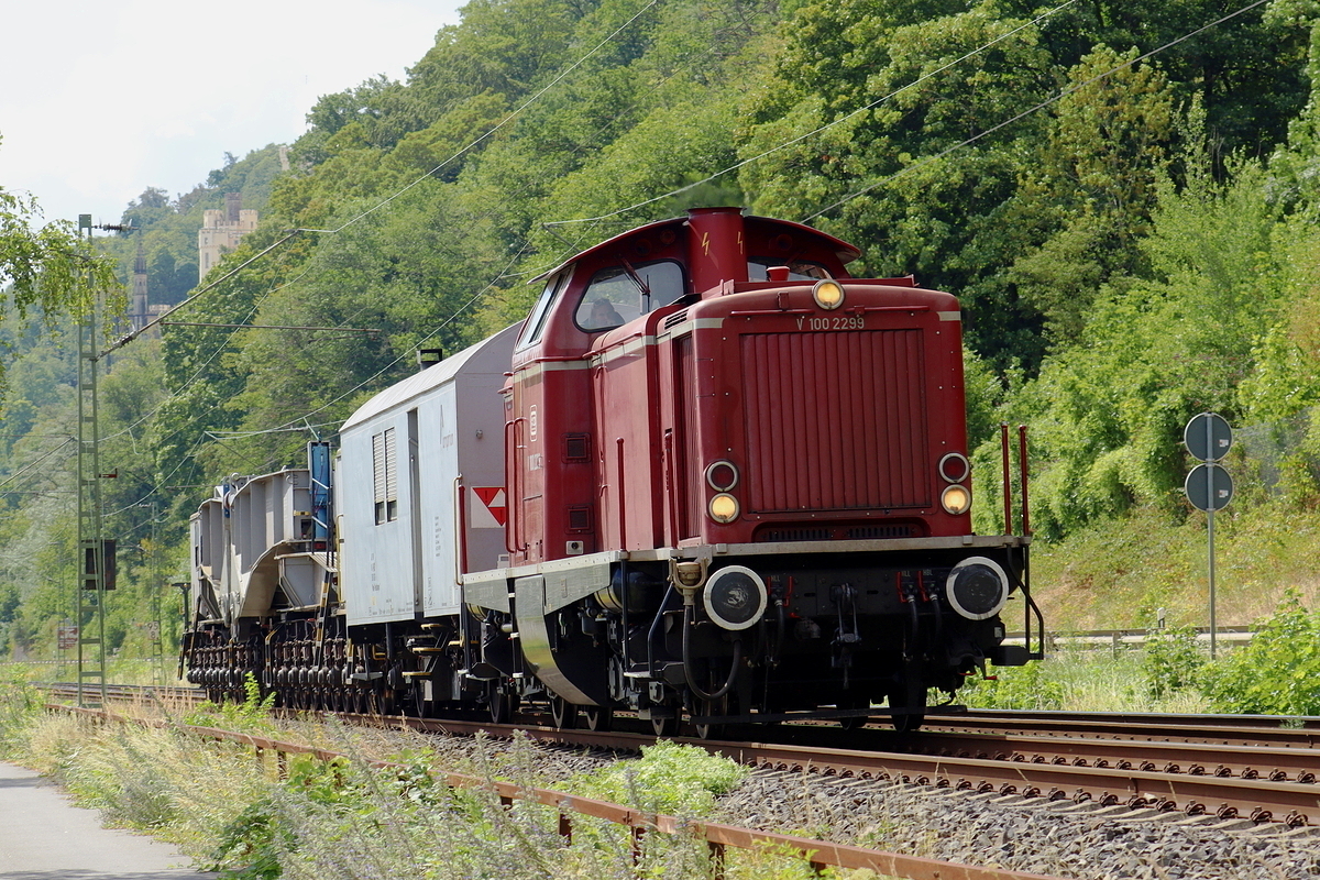 VEB V 100 2299 bei Stolzenfels/Koblenz 21.7.2026