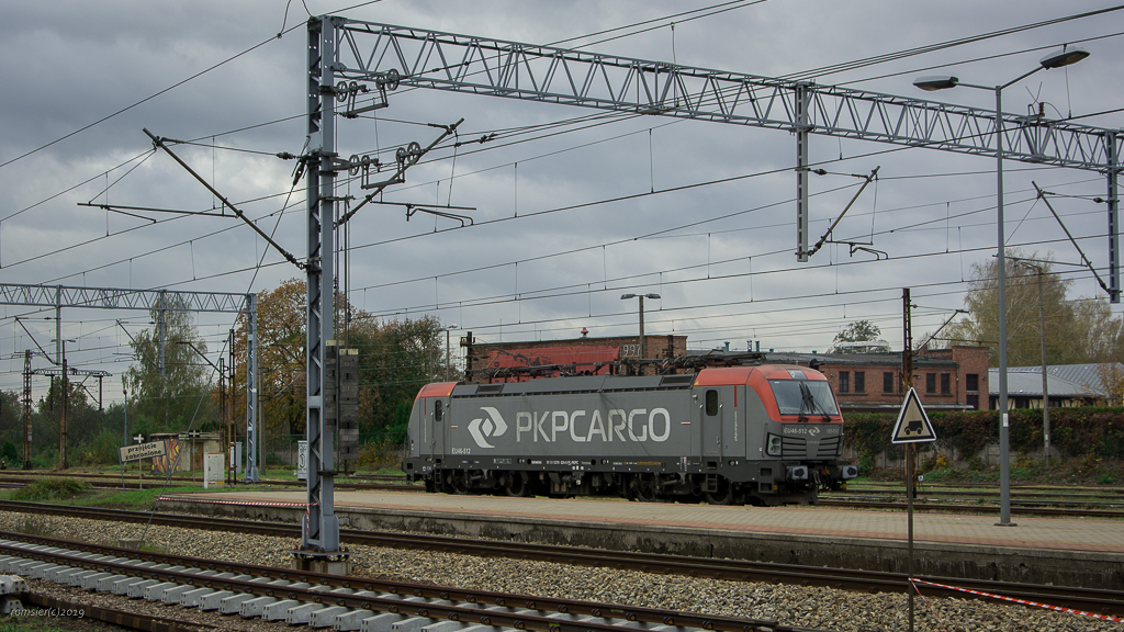 VECTRON EU46-512 der PKP Cago in Bahnhof Tychy(Tichau)am 26.10.2018.