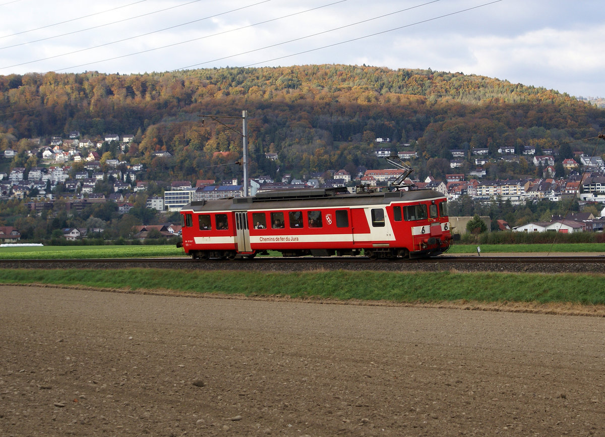 Verein Depot und Schienenfahrzeuge Koblenz (DSF)
TRIEBWAGEN TREFFEN KOBLENZ 20. Oktober 2007.
CJ BDe 4/4 102 auf der Fahrt zwischen Koblenz und Laufenburg.
Foto: Walter Ruetsch

