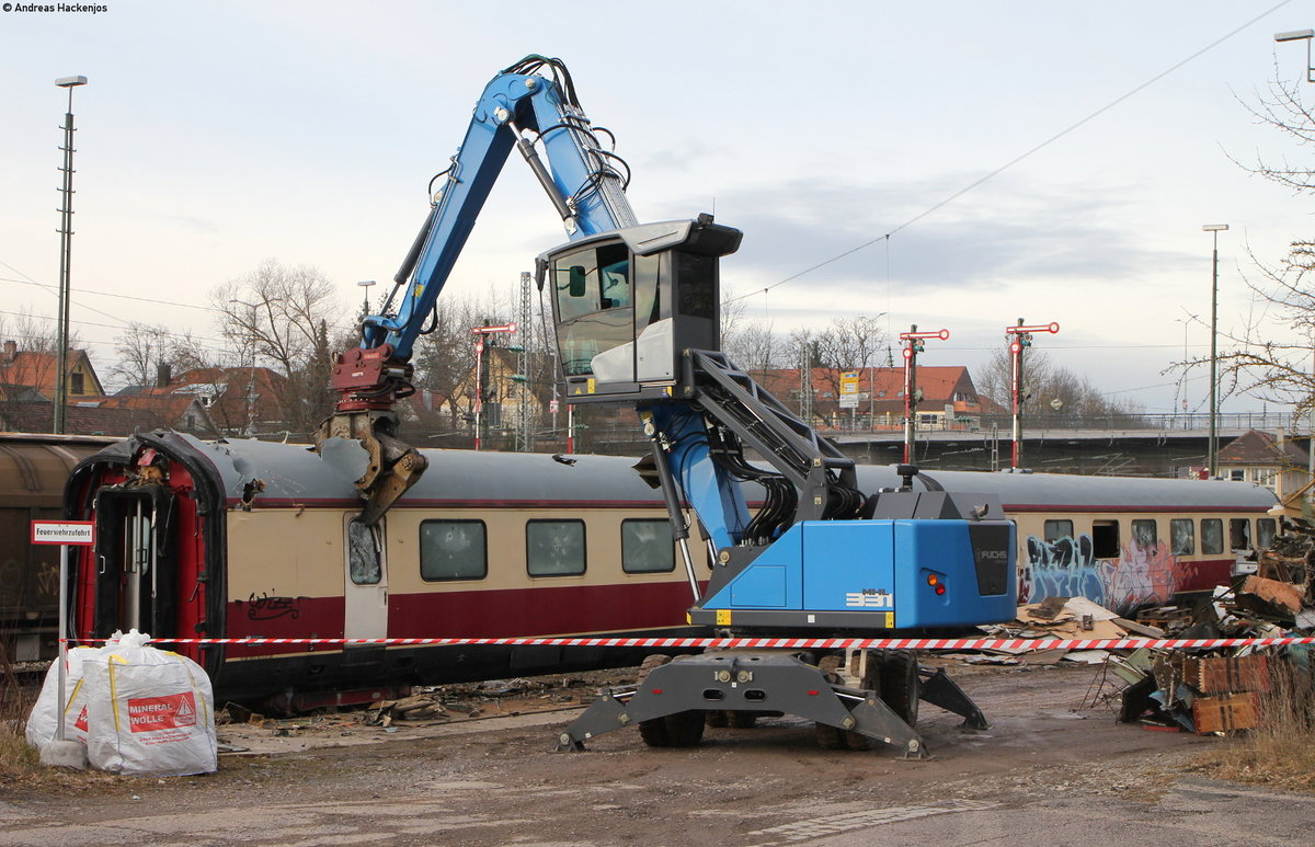 Verschrottung von 901 115 und 901 401 in Villingen 14.1.20