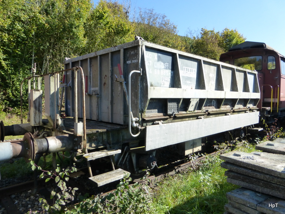 VES + BD&S - ex CJ Schotterwagen X 40 47 94 68 885-7 abgestellt in Heimishofen am 09.10.2014