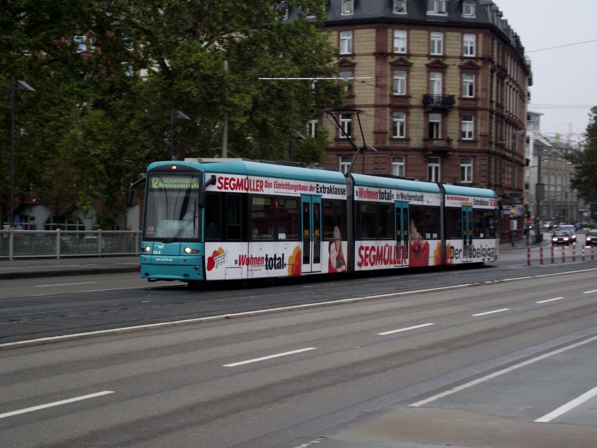 VGF Bombardier S-Wagen 246 am 08.09.13 in Frankfurt am Main 
