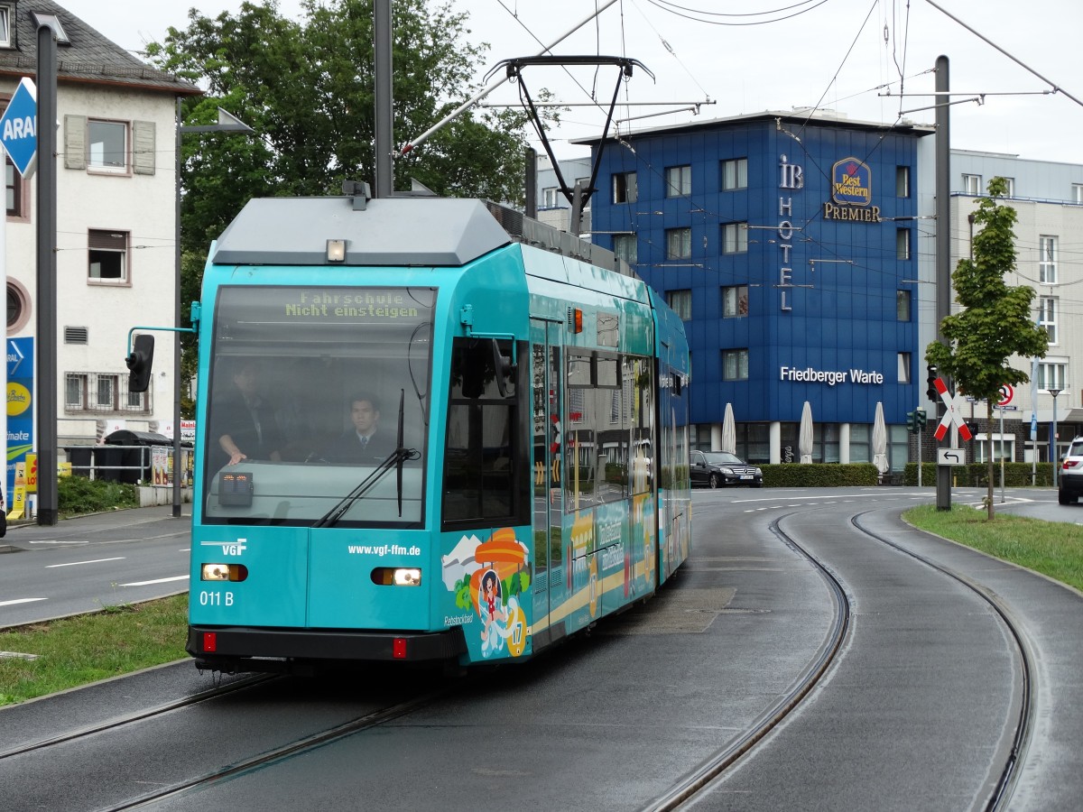 VGF R-Wagen 011 als Fahrschule am 20.08.15 in Frankfurt am Main
