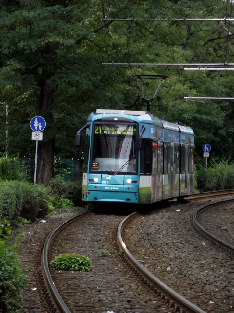VGF S-Wagen  203 am 08.09.13 in Frankfurt am Main