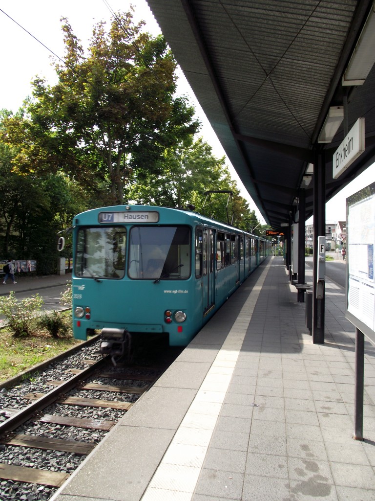 VGF U2-Wagen 352 am 13.09.13 in Frankfurt am Main Enkheim 