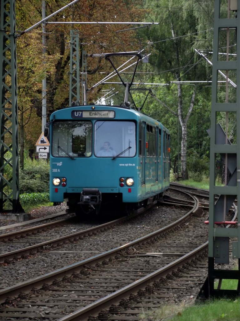 VGF U2 Wagen 388 am 13.09.13 in Frankfurt am Main 