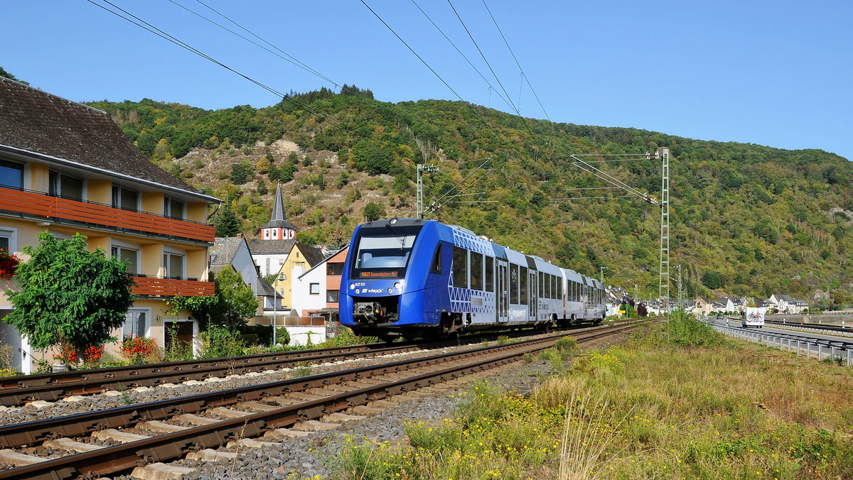 vlexx 622 431/931 als RE 17 (29653) Koblenz Hbf - Kaiserslautern Hbf (Boppard-Hirzenach, 17.09.2020).