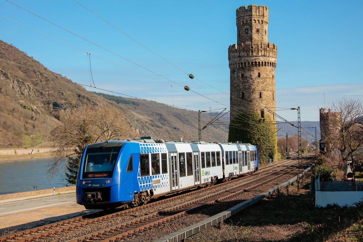 vlexx 622 922 in Oberwesel, März 2021.