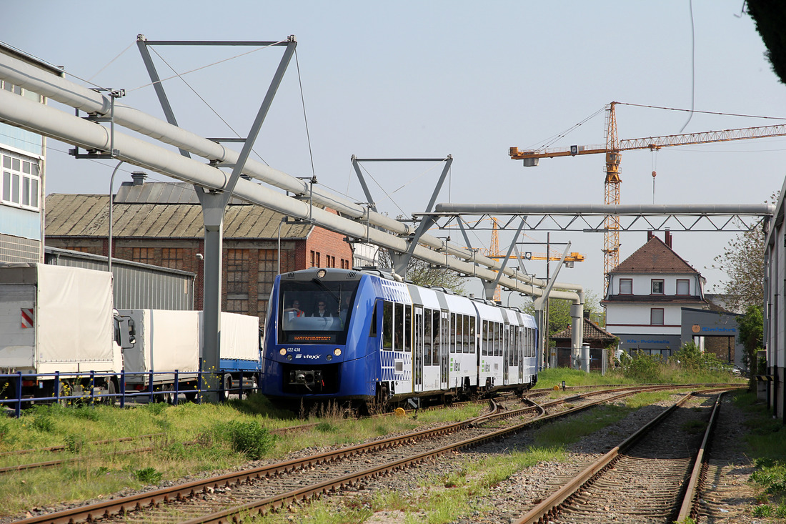 Vlexx 622 938 // Mannheim-Friesenheimer Insel (öffentlich zugänglicher Fotostandpunkt) // 21. April 2018 Hafenrundfahrt der Historische Eisenbahn Mannheim e.V.
