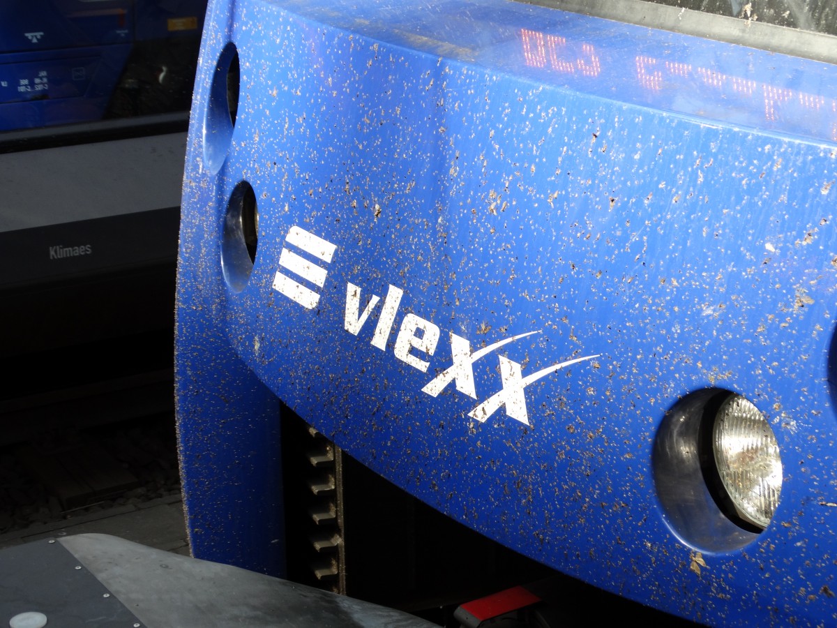 Vlexx Logo am 12.06.15 in Frankfurt am Main Hbf