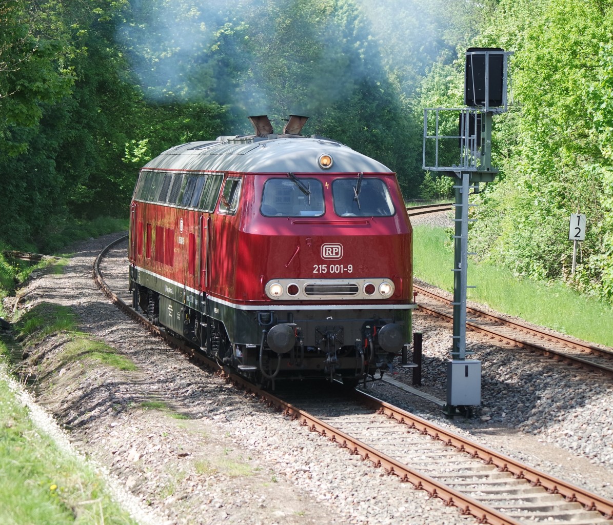 Vom 14.05.-17.05.2015 fanden im Eisenbahnmuseum Schwarzenberg die 23. Eisenbahntage statt.Railsystem 215 001 war bei der Lokparade am 17.05.2015 mit dabei.