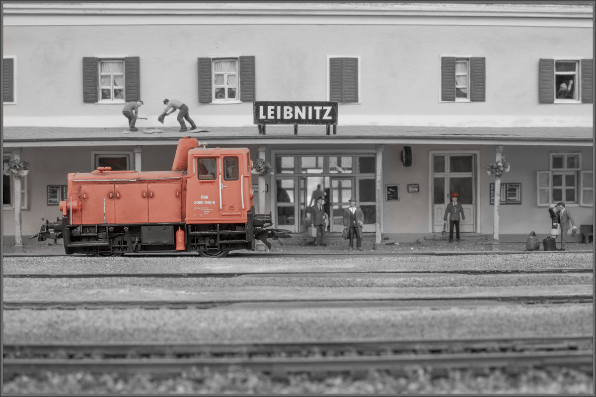 Vor dem Bahnhof Leibnitz wartet 2060.045 auf die weiterreise .... 

Modulanlage der Freunde der Sulmtalbahn 2.01.2020