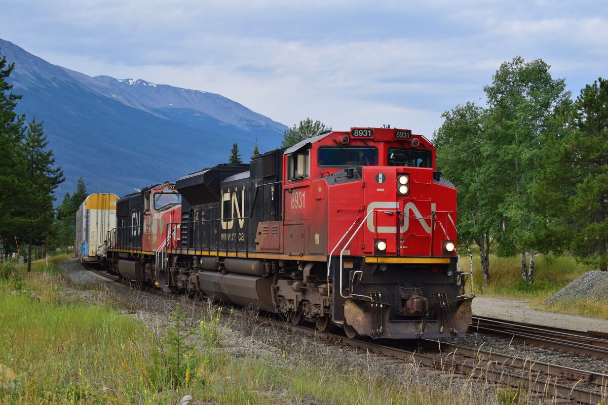 Vor dem Bahnhof wurden die Loks 8931 und 5762 vom Zug abgekoppelt und fahren in den Bahnhof. Dort wird die Lok 3272 angehangen und wird den Zug verstärken.

Jasper 19.08.2022