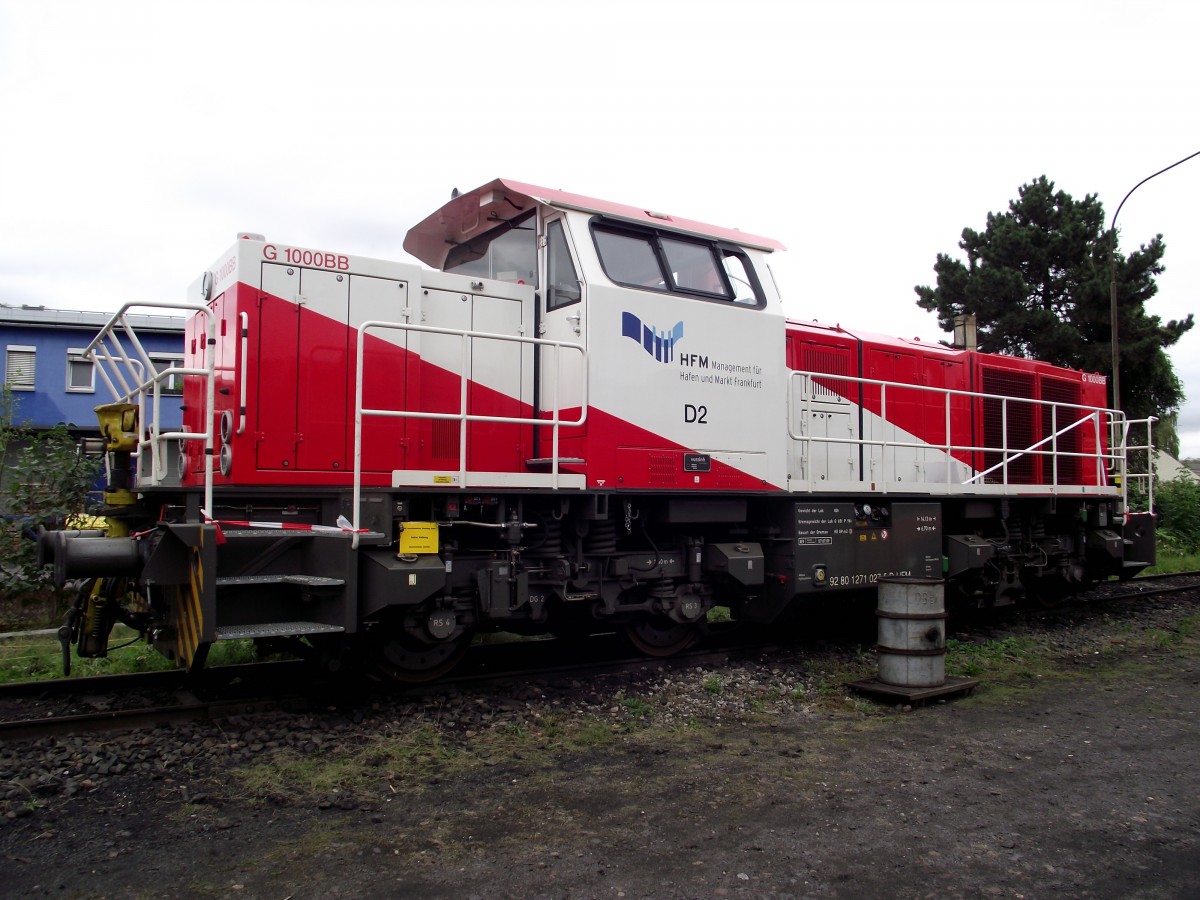 Vossloh G1000 BB als D2 der Hafenbahn Frankfurt am Main am 08.09.13