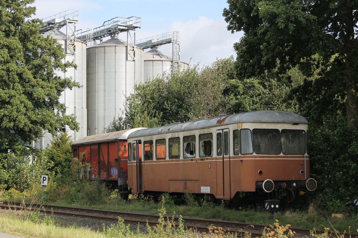 VS111 (ehemalige ZBE, ESG, WEG; Auwärter, Stuttgart, Baujahr: 1964) der Museumseisenbahn Friesoythe-Cloppenburg e.V. in Garrel am 22-8-2014.
