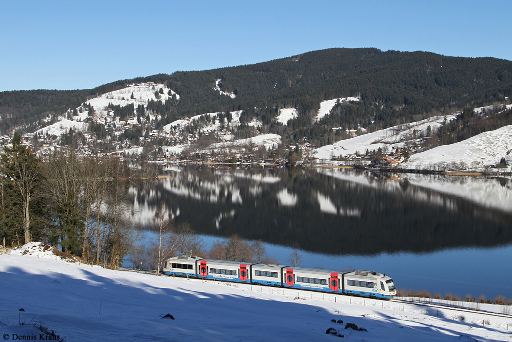 VT 110 als BOB 86870 am 06.01.2015 bei Schliersee.