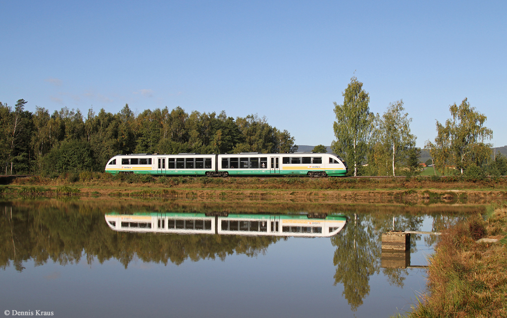 VT 12 als OPB 74252 am 27.09.2015 bei Wiesau.