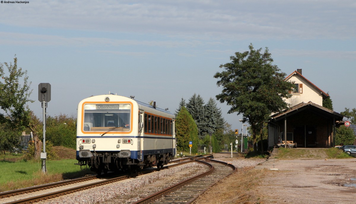 VT 125 als SWE71713 (Ottenhöfen-Achern) in Oberachern 26.9.14