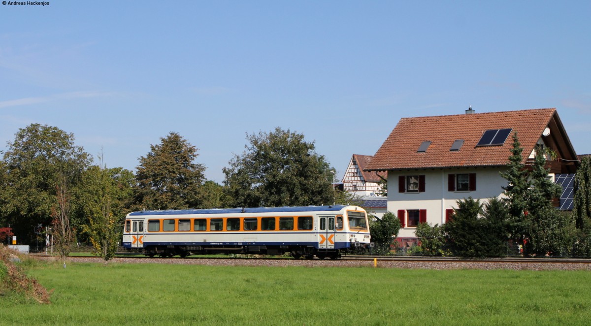 VT 125 als SWE71715 (Ottenhöfen-Achern) bei Oberachern 26.9.14