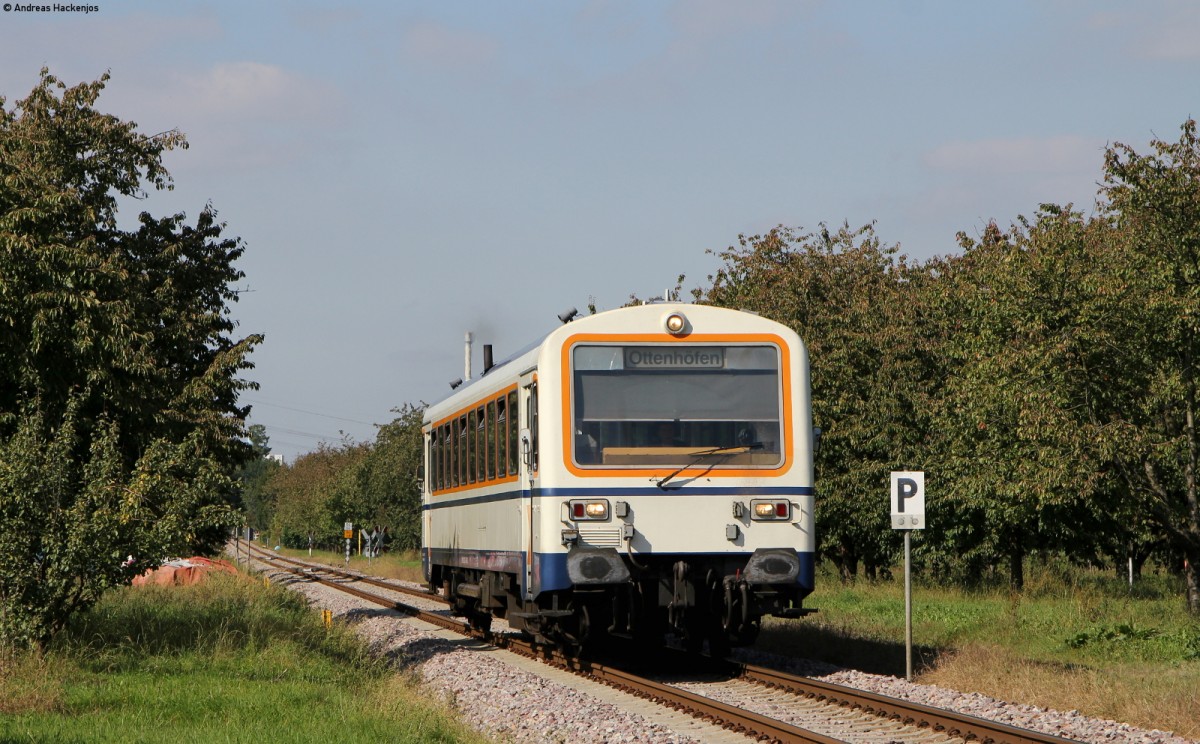 VT 125 als SWE71718 (Achern-Ottenhöfen) bei Oberachern 26.9.14