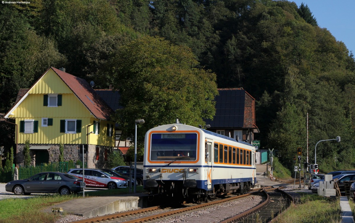 VT 125 als SWE71725 (Ottenhöfen-Achern) in Furschenbach 26.9.14