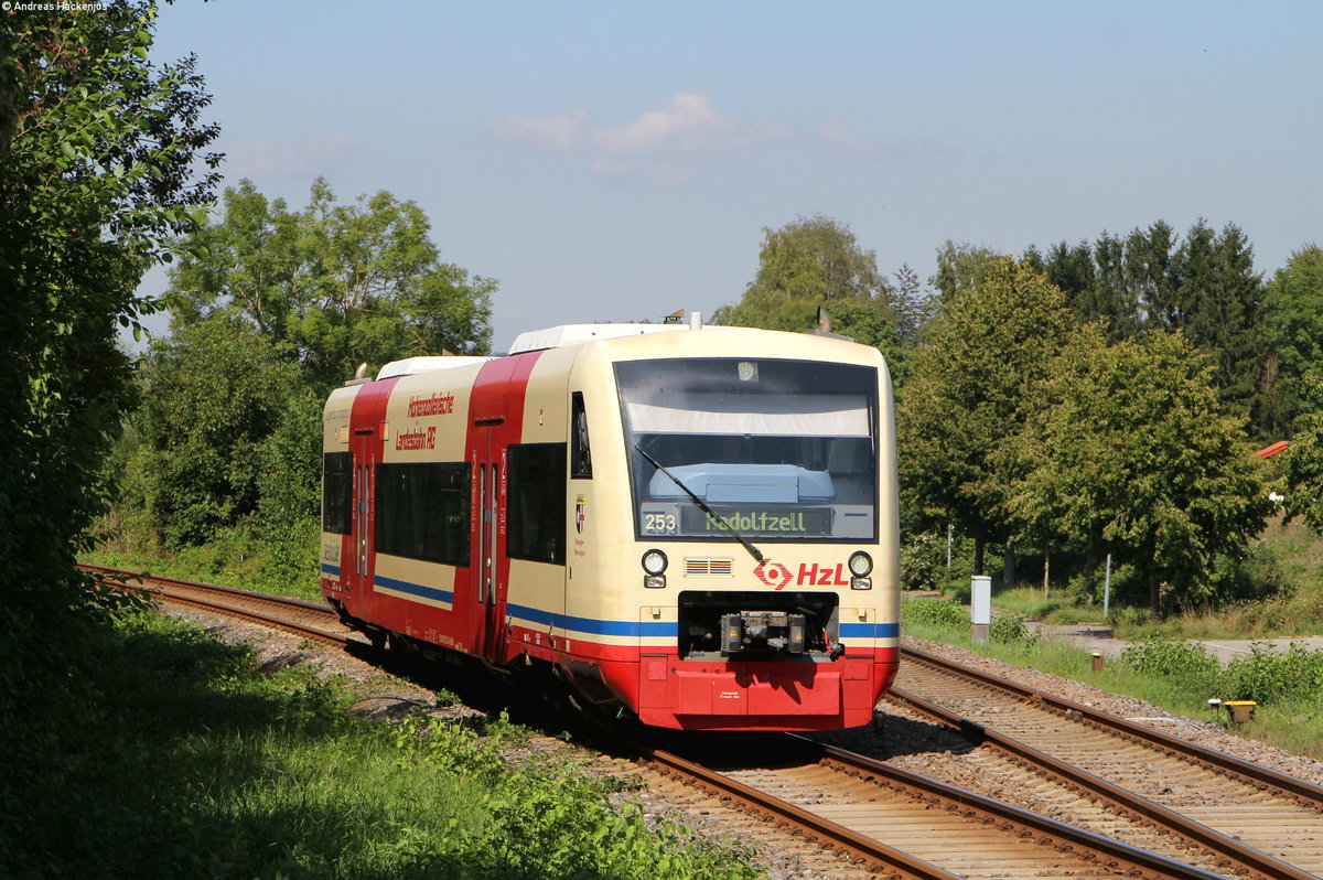 VT 253 als HzL88230 (Stockach-Radolfzell) in Stahringen 25.8.19