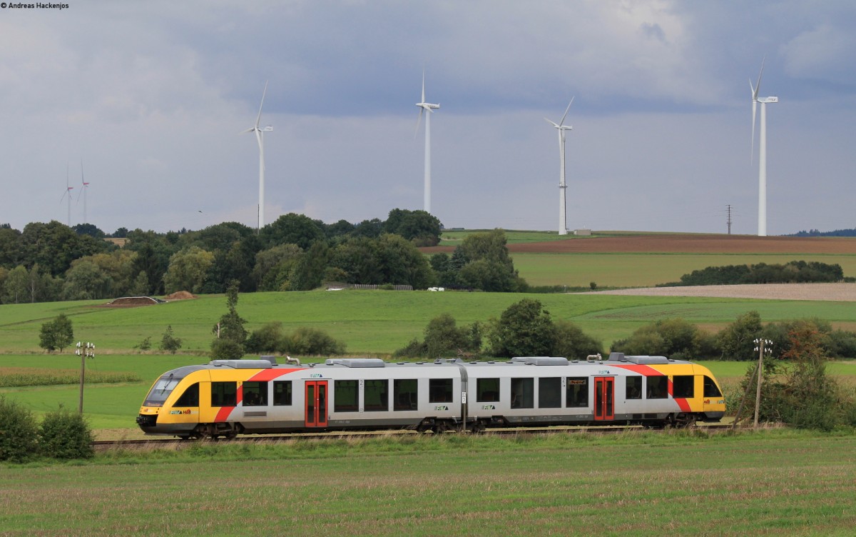 VT 280 als HLB24824 (Fulda-Limburg(Lahn)) bei Zell Romrod 20.9.15