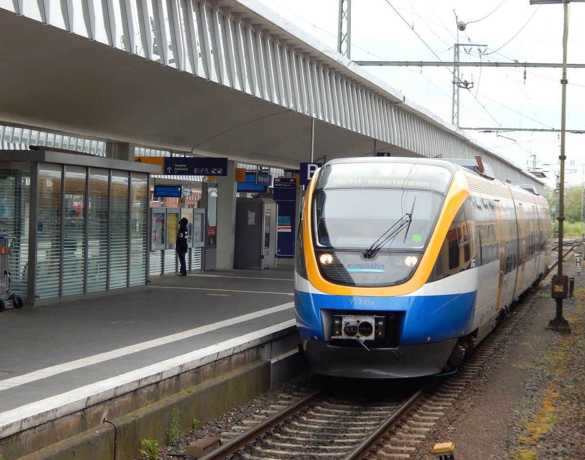 VT 3.07a der Eurobahn kam am 9.5.15 durch Münster gefahren.

Münster 09.05.2015