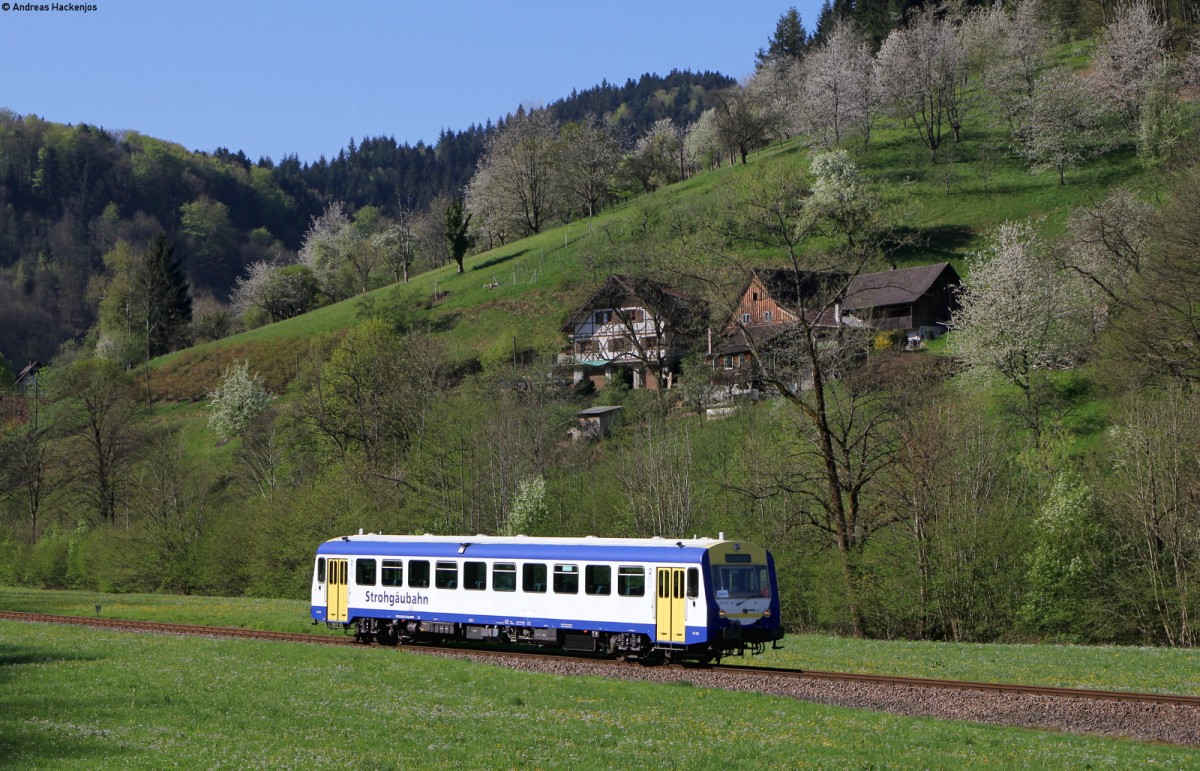 VT 413 als SWE71709 (Ottenhöfen-Achern) bei Furschenbach 21.4.15