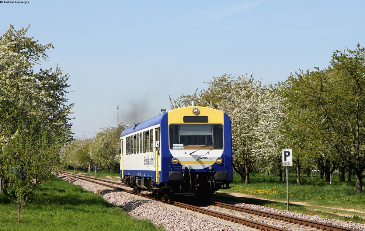 VT 413 als SWE71720 (Achern-Ottenhöfen) bei Oberachern 21.4.15