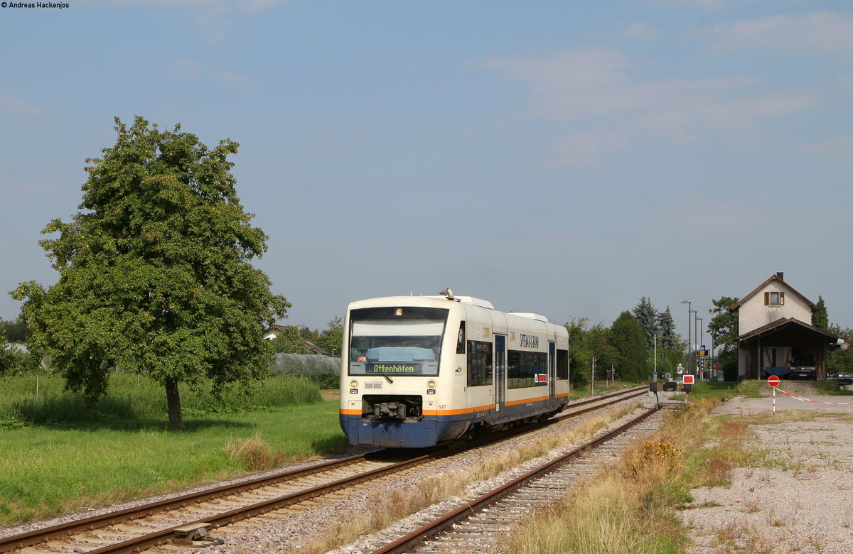 VT 527 als SWE71710 (Achern-Ottenhöfen) in Oberachern 24.8.19