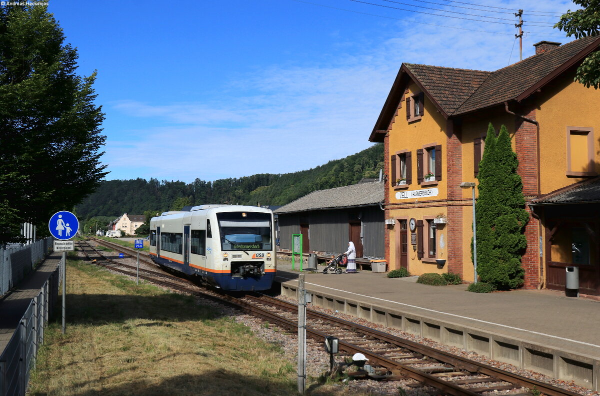VT 532 als SWE 72211 (Biberach(Baden) - Unterharmersbach) in Zell am Hamersbach 13.7.22