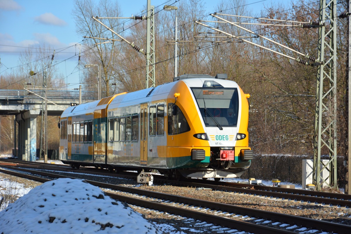 VT 646 (646.040) ist am 05.02.2015 unterwegs als RB 68980 zwischen Potsdam-Rehbrücke und Potsdam Medienstadt Babelsberg. 