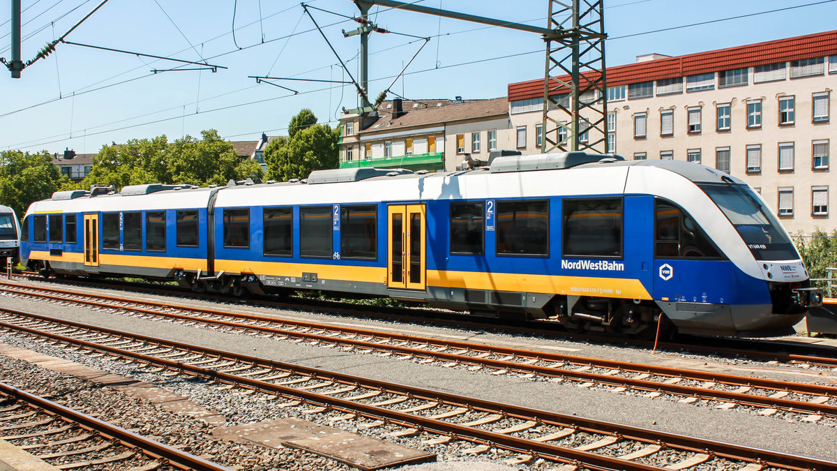 VT 648 439 der Nordwestbahn kalt in Düsseldorf. | Juni 2018