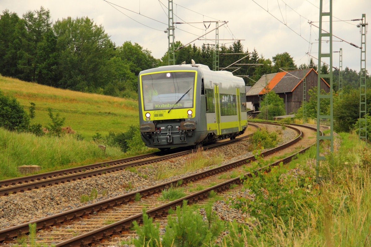 VT 650.708 Agilis bei Seehof am 25.06.2011.