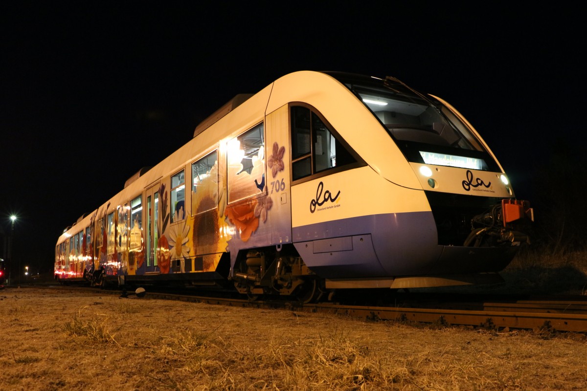 VT 706 der EX OLA am 19.03.2015 in Halberstadt