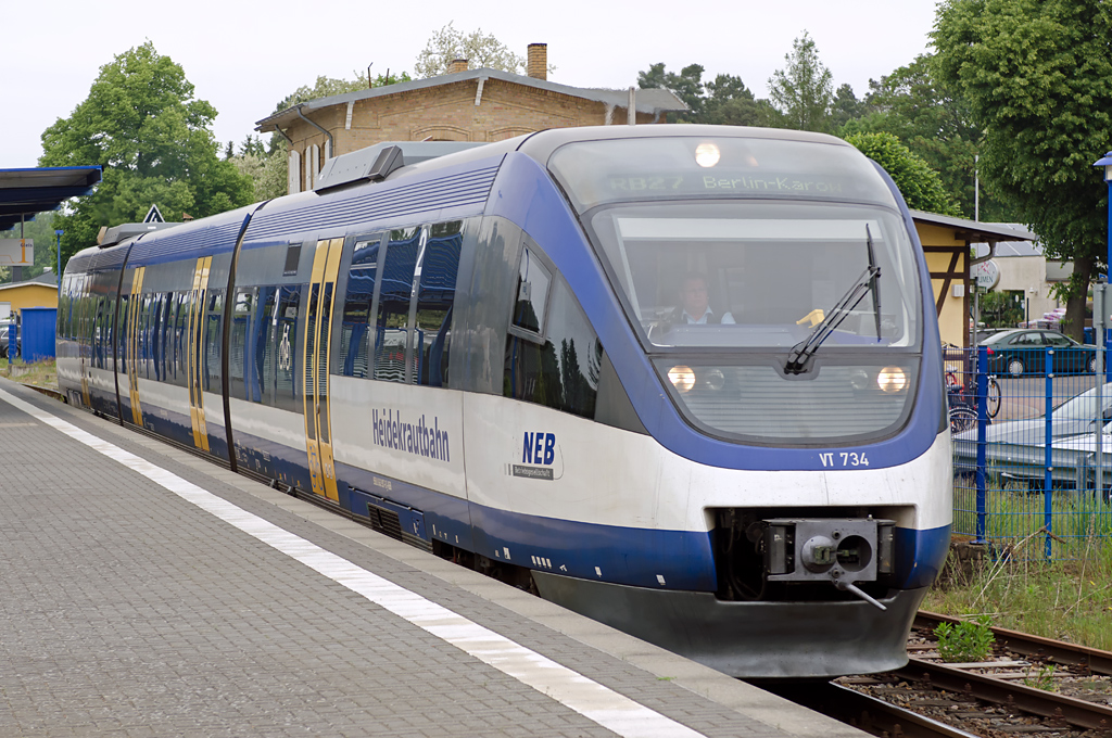 VT 734 ( 95 80 0643 407-9 D-NEBB/95 80 0643 907-8 D-NEBB/95 80 0943 407-6 D-NEBB ) / 18.05.2018 / Basdorf ( BAR ) /