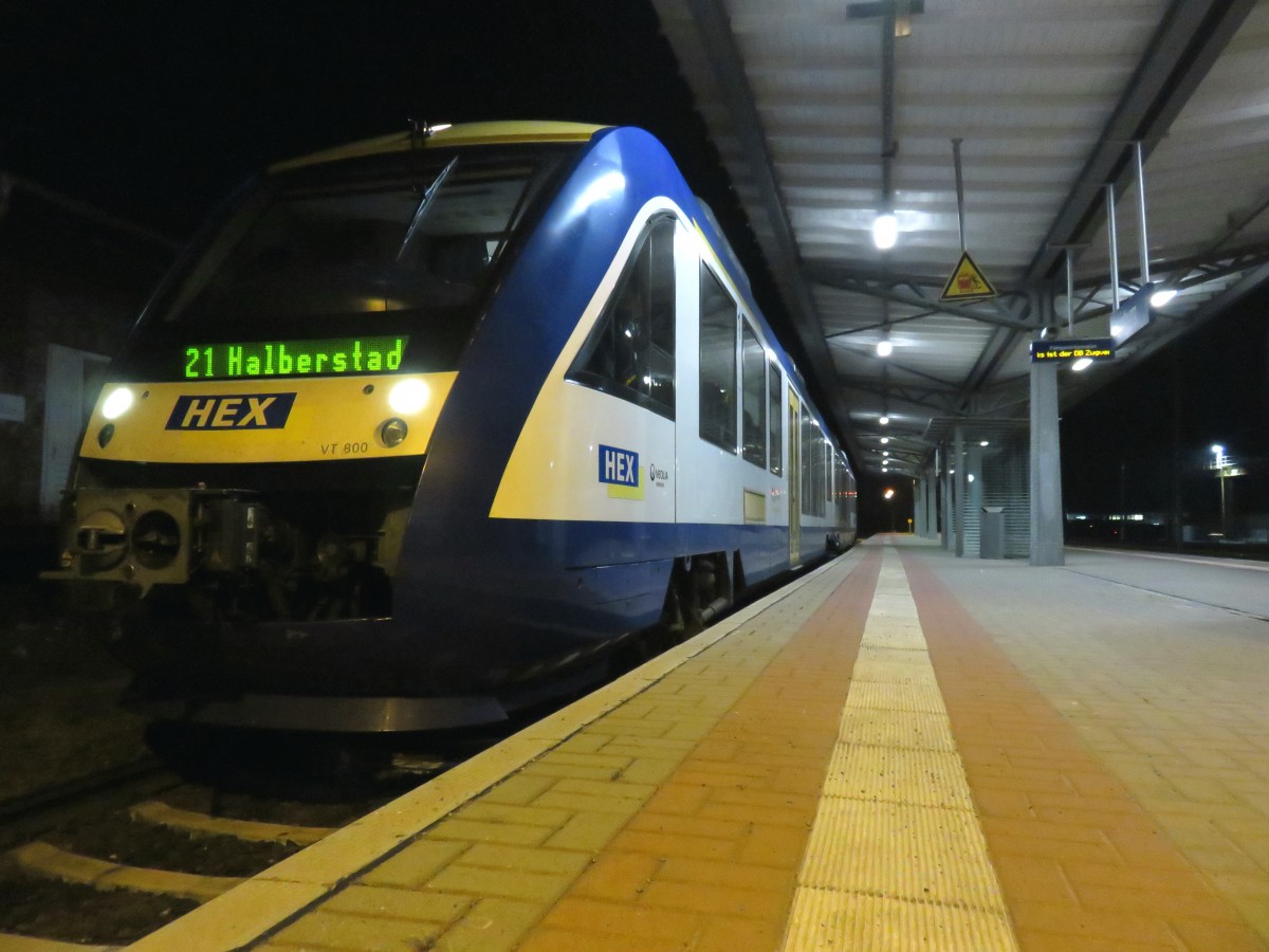 VT 800 HEX am 23.04.2015 in Ilsenburg nach Halberstadt