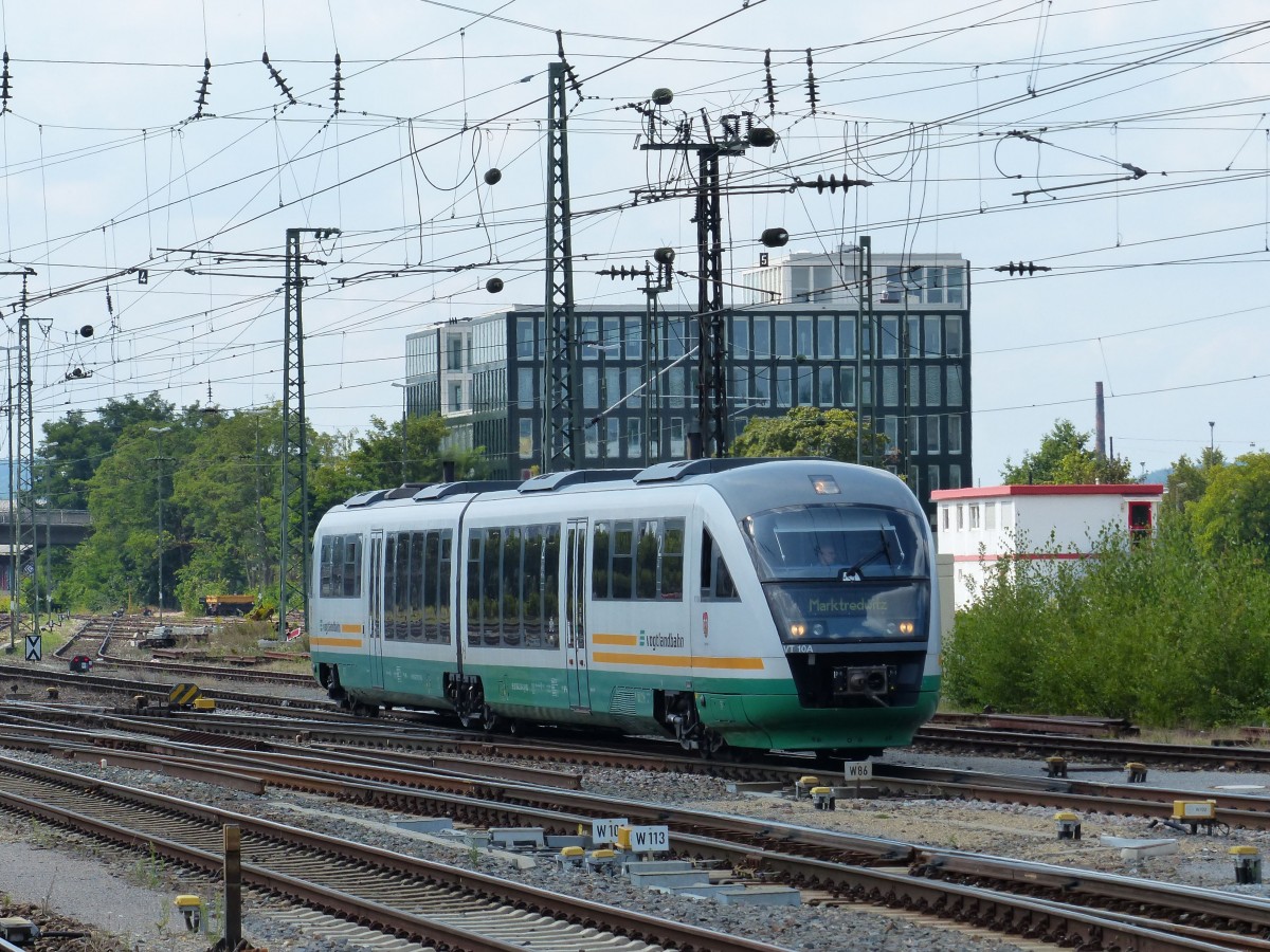 VT10 beim Rangieren am 08.08.2014 im Regensburger Hauptbahnhof