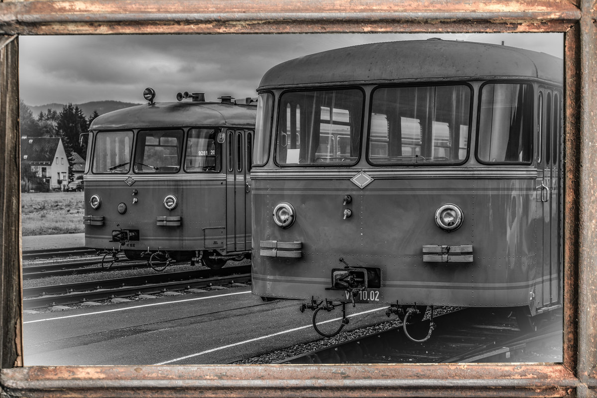 VT10.02 und VB 10.02 im Bahnhof Wies Eibiswald am 29.09.2018